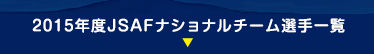 2015年度JSAFナショナルチーム選手一覧