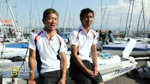 松永選手(左）と吉田選手