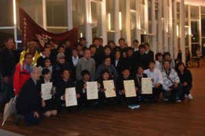 総合優勝の早稲田大学