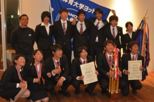 スナイプ級優勝の鹿屋体育大学