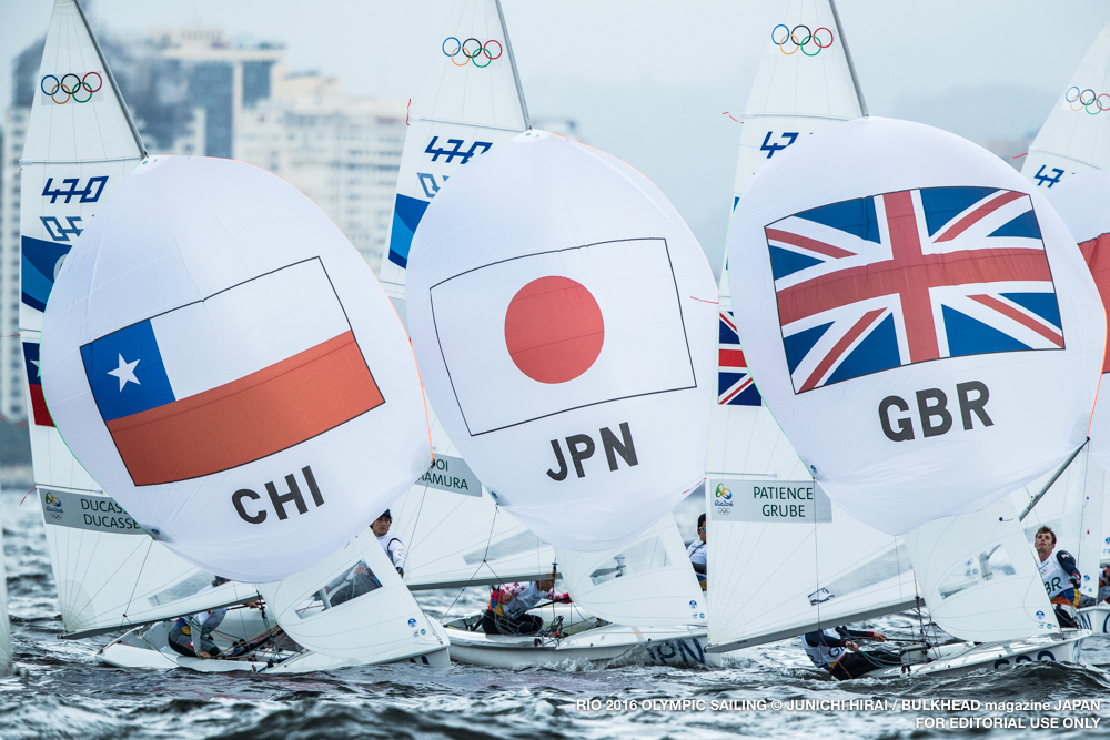 ヨット 日本セーリング連盟 Japan Sailing Federation Jsaf オリンピックセーリング競技 女子470級 吉田 吉岡組トップ