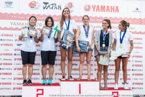 女子の表彰式