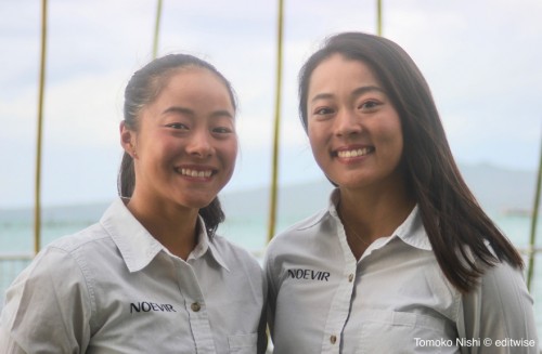 49erFX級五輪代表に内定した山崎(左)／髙野組