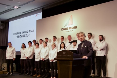 報告会では森 雅彦DMG MORI取締役社長から、フルクルーでの世界一周レース「The Ocean Race2027-28」や次々回の「Vandee Globe2028-29」への挑戦も発表された