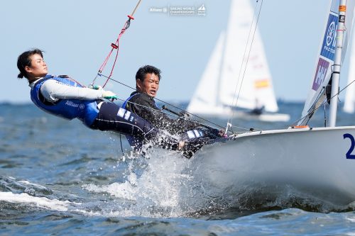 Isozaki, Seki go up wind sailing