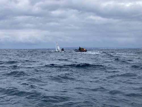 Training at the sea